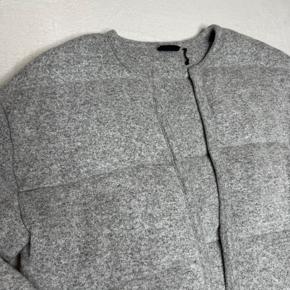Urban Outfitters Out From Under Grey Quilted Knit Cropped Cardigan Jacket Size S